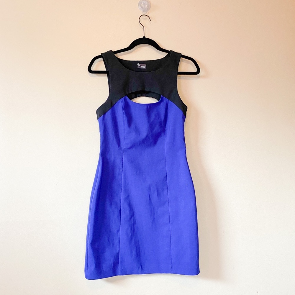 Sparkle & Fade Body-Con Cutout Mini Dress